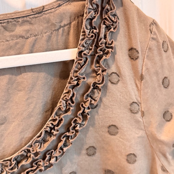 Woman's Brown Ruffle Top, Boden, Size 18/20 - Picture 3 of 14